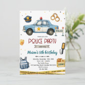 Invitation à une fête d'anniversaire sur le thème (Debout devant)