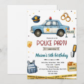 Invitation à une fête d'anniversaire sur le thème (Devant / Derrière)