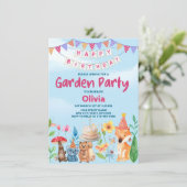 Invitation à une fête d'anniversaire sur le thème (Debout devant)