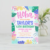 Invitation à une fête d'anniversaire tropicale (Debout devant)