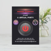 Invitation à une fête d'anniversaire virtuelle (Debout devant)