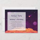 Invitation à une fête d'anniversaire virtuelle dan (Devant)