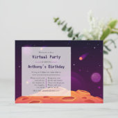 Invitation à une fête d'anniversaire virtuelle dan (Debout devant)