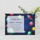 Invitation à une fête d'anniversaire virtuelle dan (Debout devant)