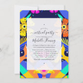 Invitation à une fête d'anniversaire virtuelle d'é (Devant)