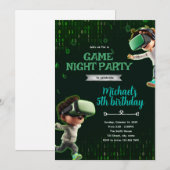 Invitation à une fête d'anniversaire VR (Devant / Derrière)