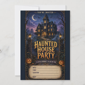 Invitation à une fête dans une maison hantée