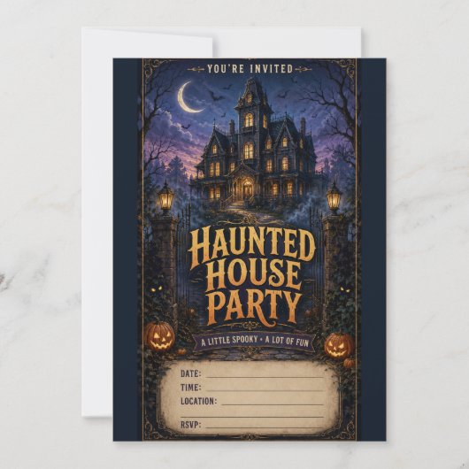Invitation à une fête dans une maison hantée (Devant)