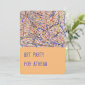 Invitation à une fête d'artistes et d'art peintre (Debout devant)