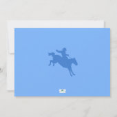 Invitation à une fête de baby shower Cowboy (Dos)