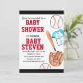 Invitation à une fête de baby shower de sport de b (Debout devant)