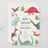 Invitation à une fête de baby-shower pour un petit (Devant)