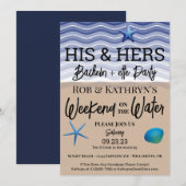 Invitation à une fête de Bachelor+ette Week-end su (Devant / Derrière)