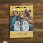 Invitation à une fête de Bachelor moderne et amusa