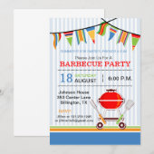 Invitation à une fête de barbecue (Devant / Derrière)