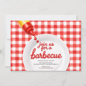Invitation à une fête de barbecue (Devant)