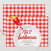 Invitation à une fête de barbecue (Devant / Derrière)
