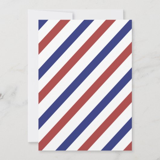 Invitation à une fête de barbier (Dos)