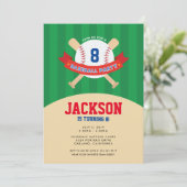 Invitation à une fête de baseball (Debout devant)