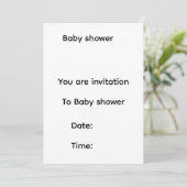 Invitation à une fête de bébé (Debout devant)