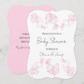 Invitation à une fête de bébé (Devant / Derrière)