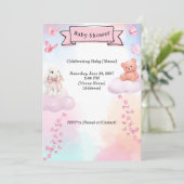 Invitation à une fête de bébé (Debout devant)