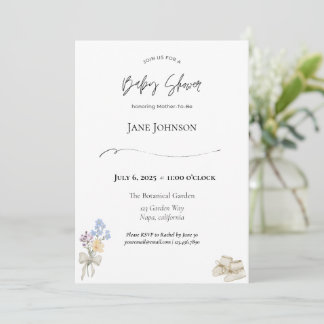 Invitation à une fête de bébé