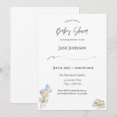 Invitation à une fête de bébé (Devant / Derrière)