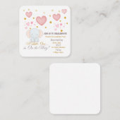Invitation à une fête de bébé (Devant / Derrière)