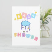 Invitation à une fête de bébé (Debout devant)