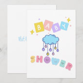 Invitation à une fête de bébé (Devant / Derrière)