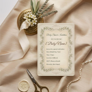 Invitation à une fête de bébé