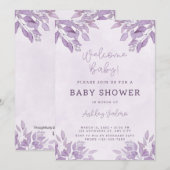 Invitation à une fête de bébé (Devant / Derrière)