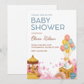 Invitation à une fête de bébé (Devant / Derrière)