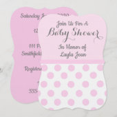Invitation à une fête de bébé (Devant / Derrière)