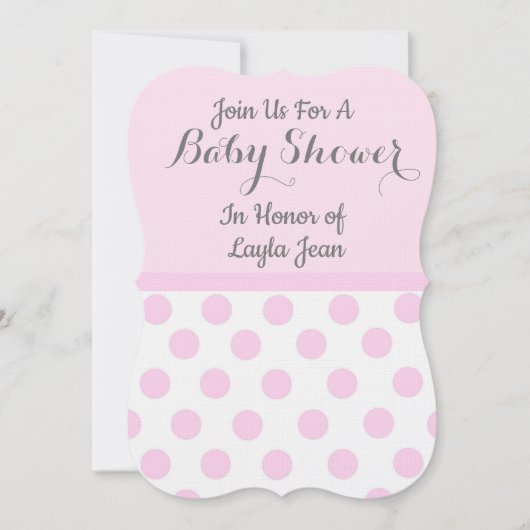 Invitation à une fête de bébé (Devant)