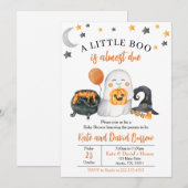 Invitation à une fête de bébé 'A Little Boo' sans (Devant / Derrière)