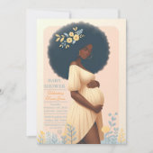 Invitation à une fête de bébé afro-américaine (Devant)