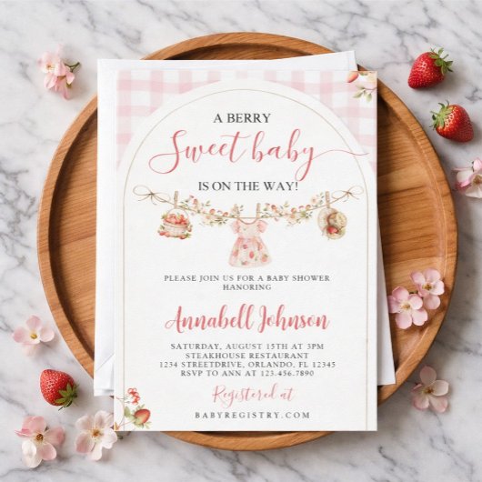 Invitation à une fête de bébé avec un thème de bai