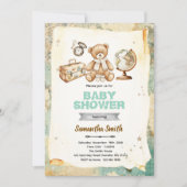 Invitation à une fête de bébé aventure (Devant)