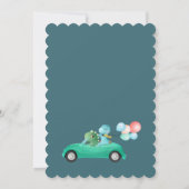 Invitation à une fête de bébé Drive By | Dinosaure (Dos)