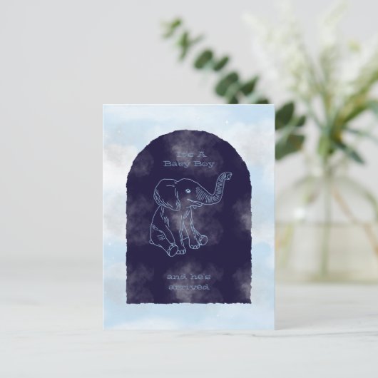 Invitation à une fête de bébé garçon (Debout devant)