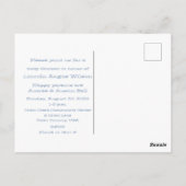 Invitation à une fête de bébé garçon (Dos)