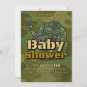 Invitation à une fête de bébé militaire (Devant)