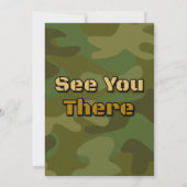 Invitation à une fête de bébé militaire (Dos)