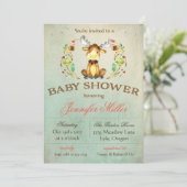 Invitation à une fête de bébé orignal (Debout devant)
