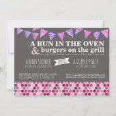 Invitation à une fête de bébé/party de couches (Devant)