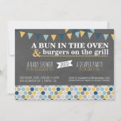 Invitation à une fête de bébé/party de couches (Devant)