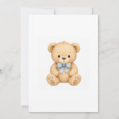 Invitation à une fête de bébé pour garçons thème o (Dos)
