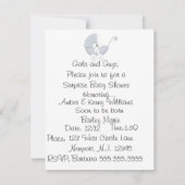 Invitation à une fête de bébé pour les filles et l (Dos)